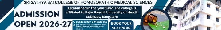Sri Sathya Sai College of Homoeopathic Medical Sciences Admission 2026-27